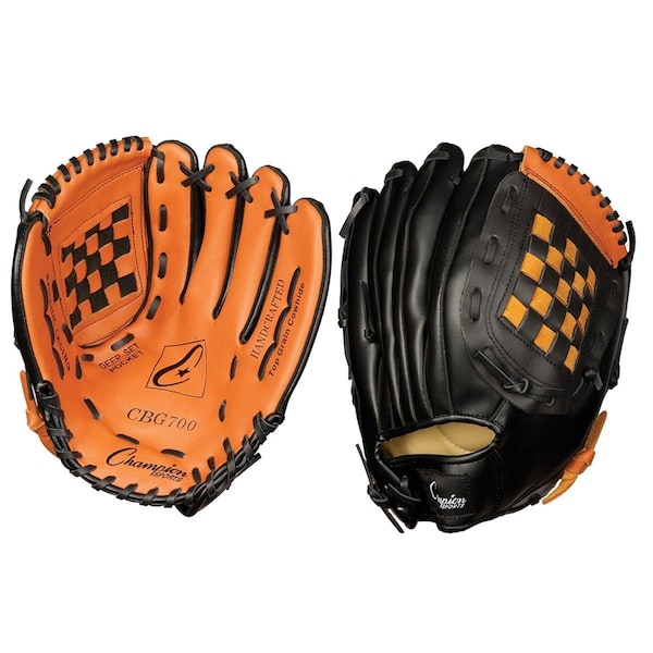 Champion Sports 11 in. Leather Front Vinyl Back Fielders Glove CHSCBG500 - main